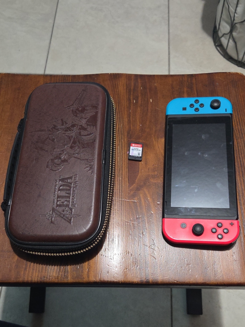 Nintendo Switch with Blue Left and Red Right Joy‑Con